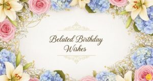 Belated Birthday Wishes