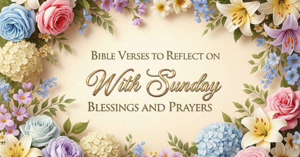 Bible Verses to Reflect on With Sunday Blessings and Prayers