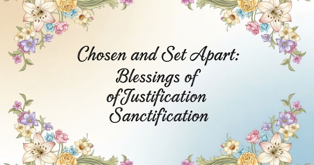 Chosen and Set Apart: Blessings of Justification and Sanctification