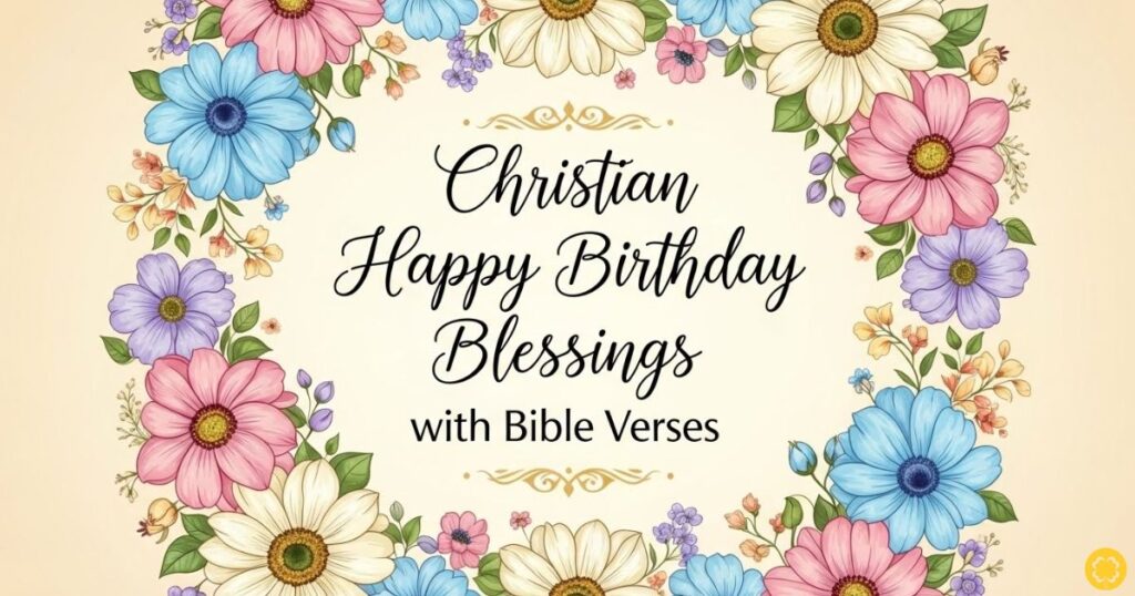 Christian Happy Birthday Blessings with Bible Verses
