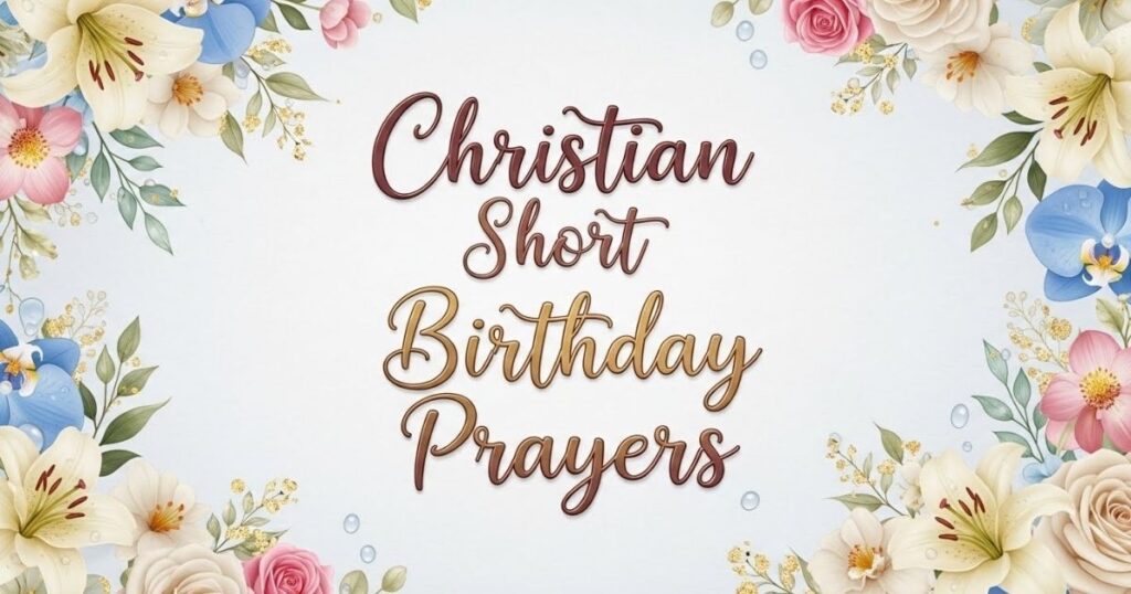 Christian Short Birthday Prayers