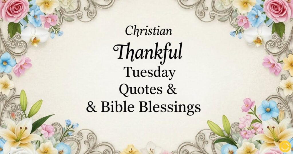 Christian Thankful Tuesday Quotes & Bible Blessings