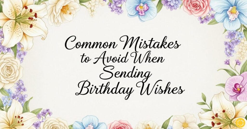 Common Mistakes to Avoid When Sending Belated Birthday Wishes