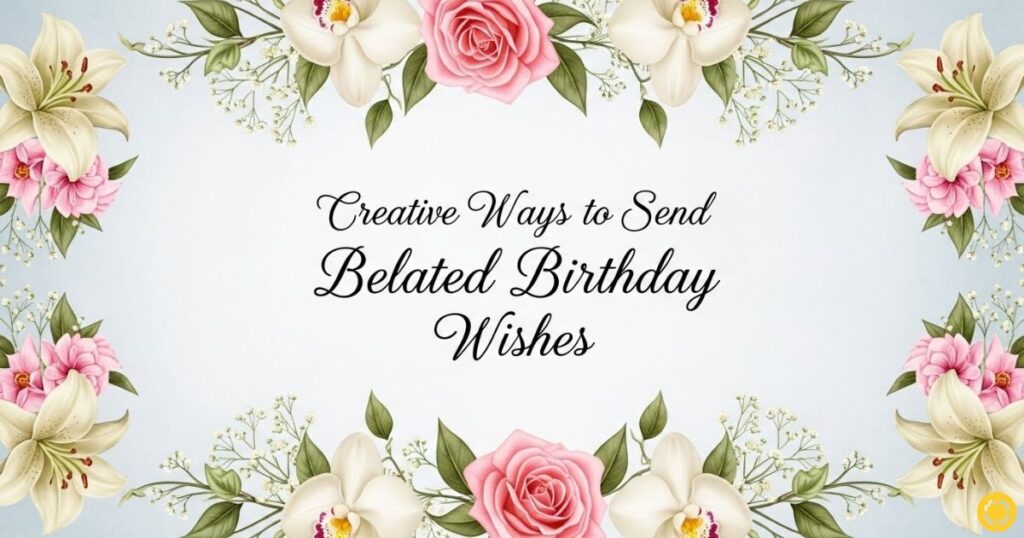 Creative Ways to Send Belated Birthday Wishes