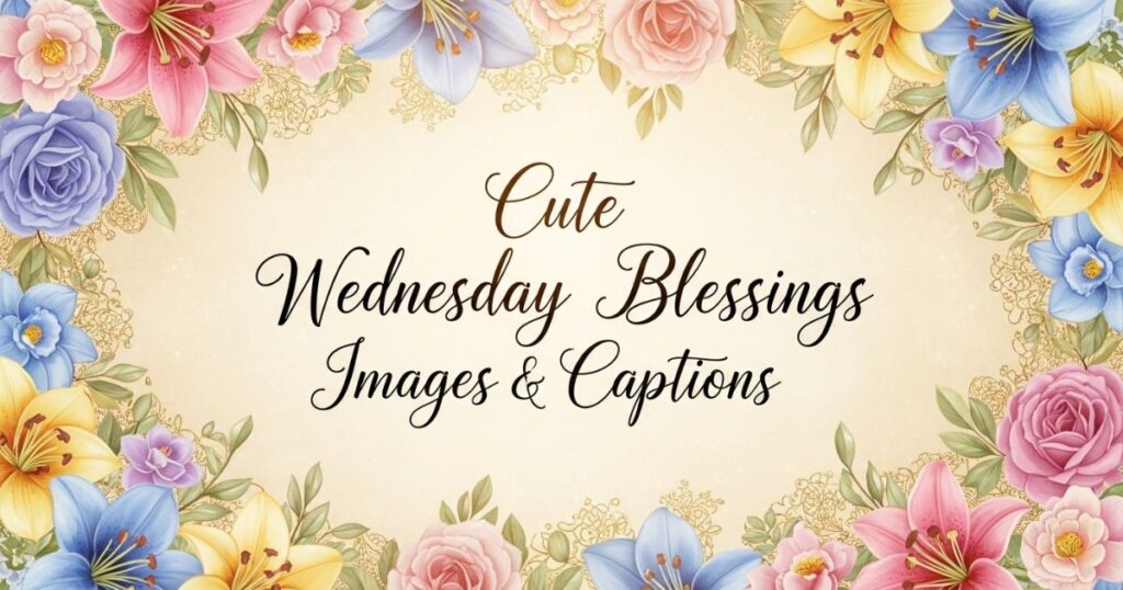 Cute Wednesday Blessings Images & Captions