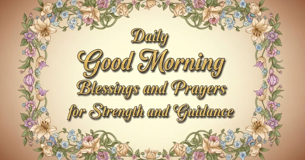 Daily Good Morning Blessings and Prayers for Strength and Guidance