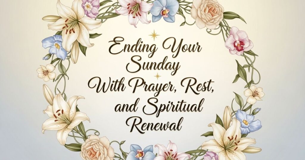 Ending Your Sunday With Prayer, Rest, and Spiritual Renewal