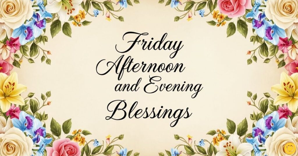 Friday Afternoon and Evening Blessings