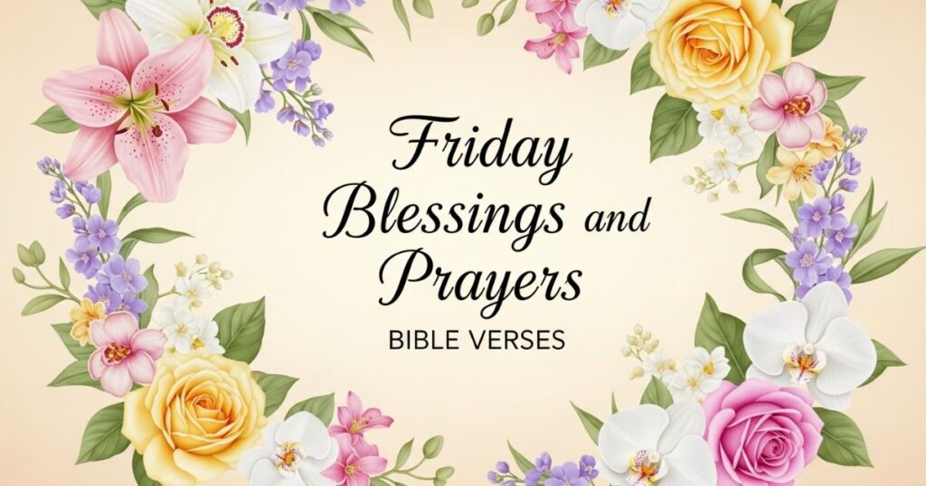 Friday Blessings and Prayers Bible Verses
