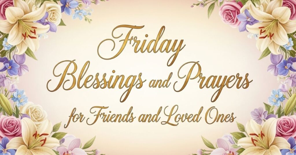 Friday Blessings and Prayers for Friends and Loved Ones