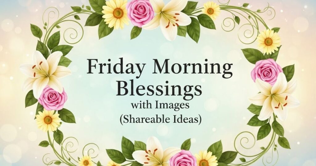 Friday Morning Blessings with Images (Shareable Ideas)