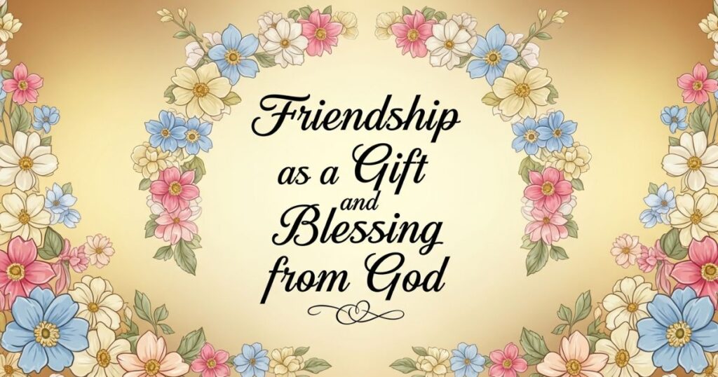 Friendship as a Gift and Blessing from God