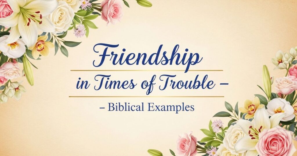 Friendship in Times of Trouble – Biblical Examples
