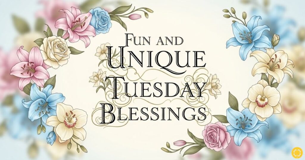 Fun and Unique Tuesday Blessings