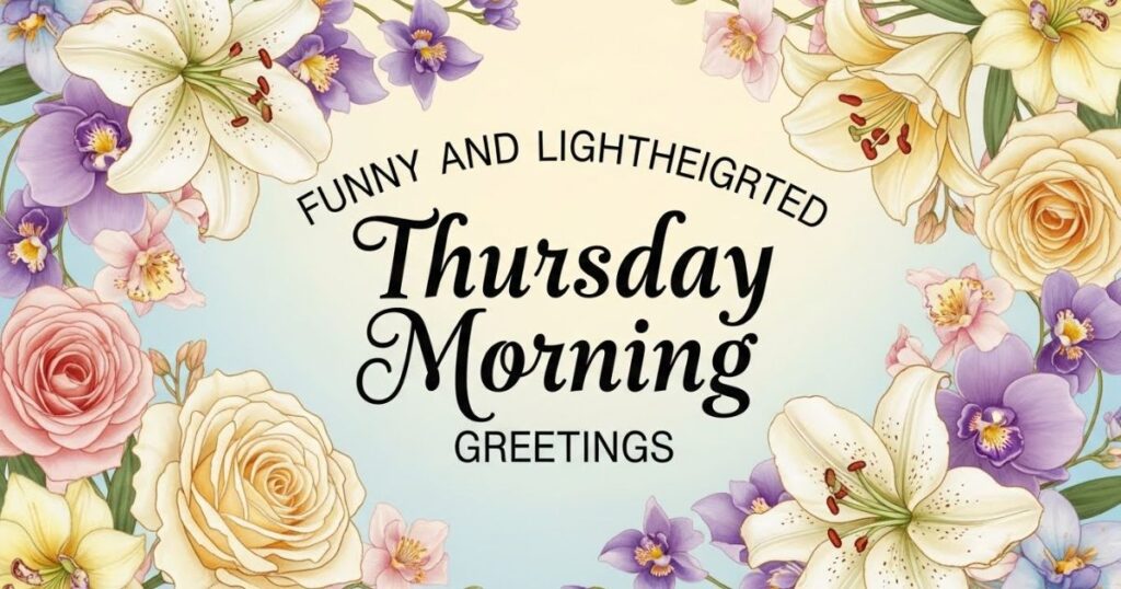 Funny and Lighthearted Thursday Morning Greetings