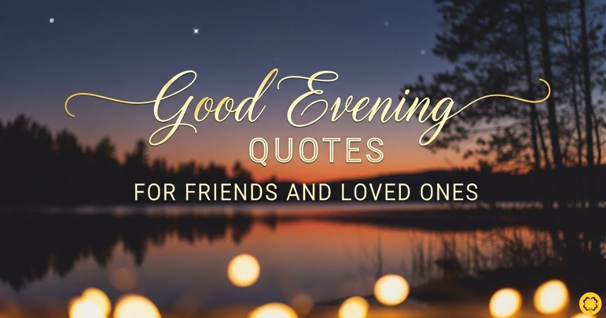 150+ Beautiful Good Evening Quotes to End Your Day with Positivity
