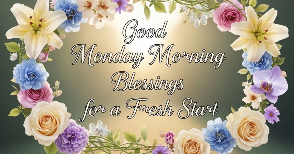 Good Monday Morning Blessings for a Fresh Start