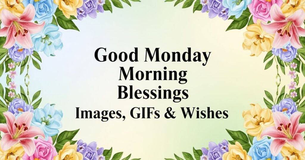Good Monday Morning Blessings Images, GIFs & Wishes