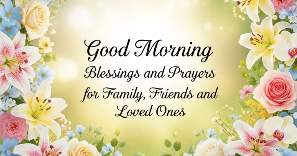 Good Morning Blessings and Prayers for Family, Friends, and Loved Ones