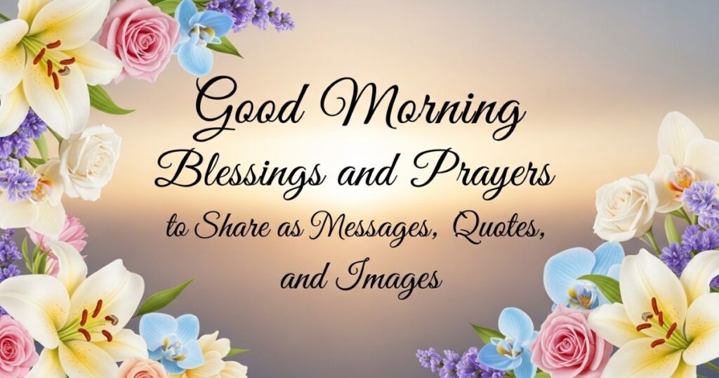 Good Morning Blessings and Prayers to Share as Messages, Quotes, and Images