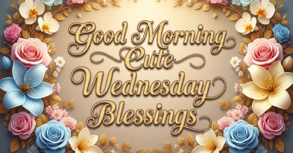 Good Morning Cute Wednesday Blessings