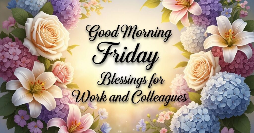 Good Morning Friday Blessings for Work and Colleagues