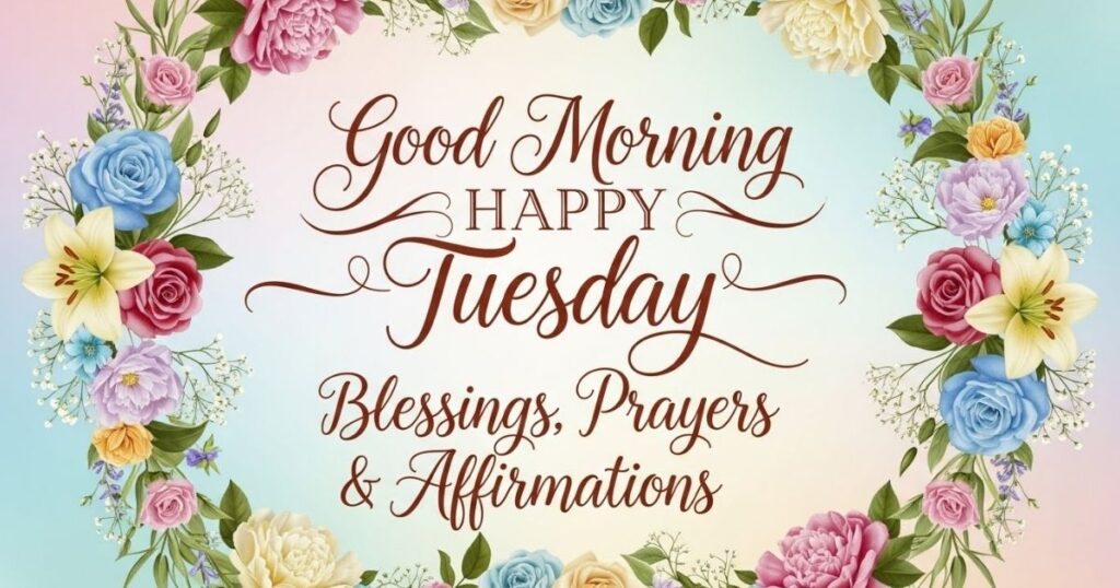 Good Morning Happy Tuesday Blessings, Prayers & Affirmations