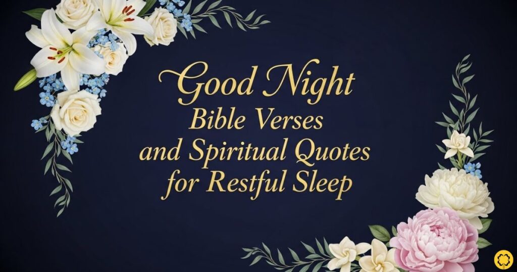 Good Night Bible Verses and Spiritual Quotes for Restful Sleep