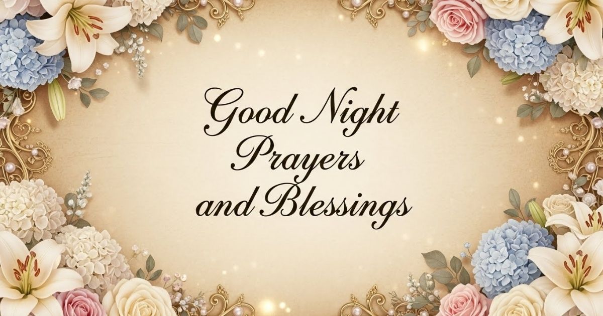 good night prayers and blessings