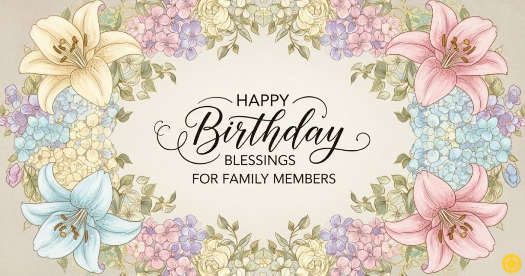 Happy Birthday Blessings for Family Members