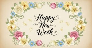 happy new week message