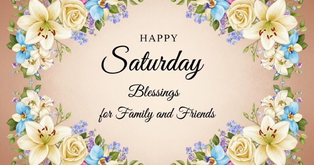 Happy Saturday Blessings for Family and Friends
