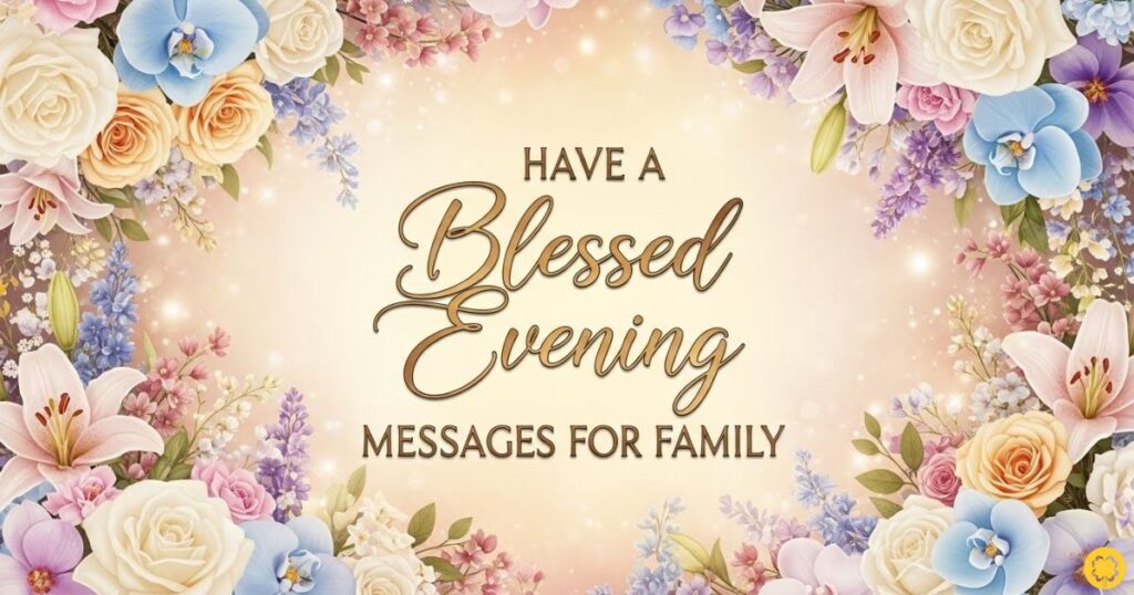 Have a Blessed Evening Messages for Family
