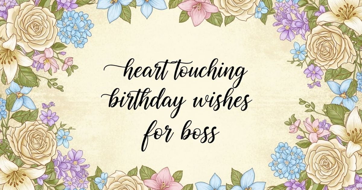 heart touching birthday wishes for boss