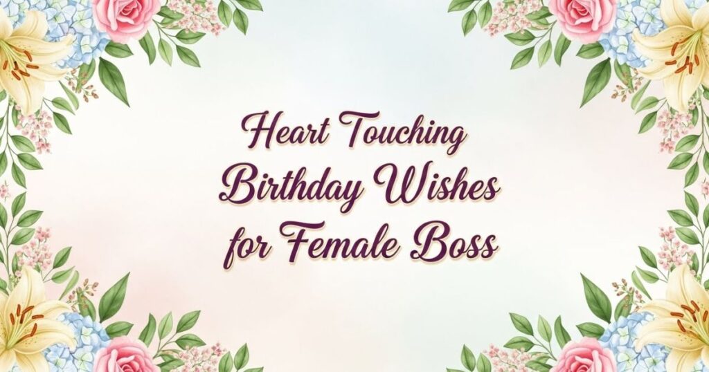 Heart Touching Birthday Wishes for Female Boss
