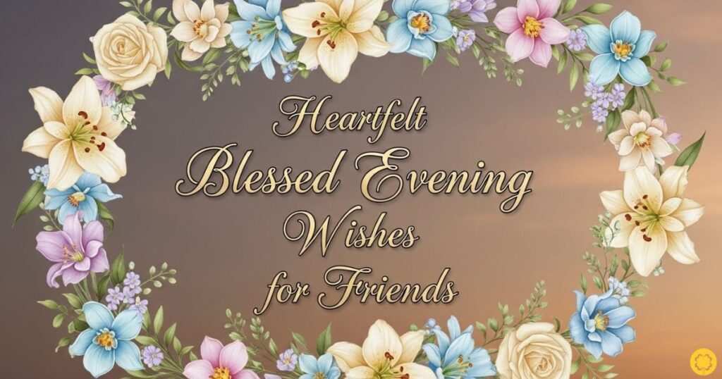 Heartfelt Blessed Evening Wishes for Friends