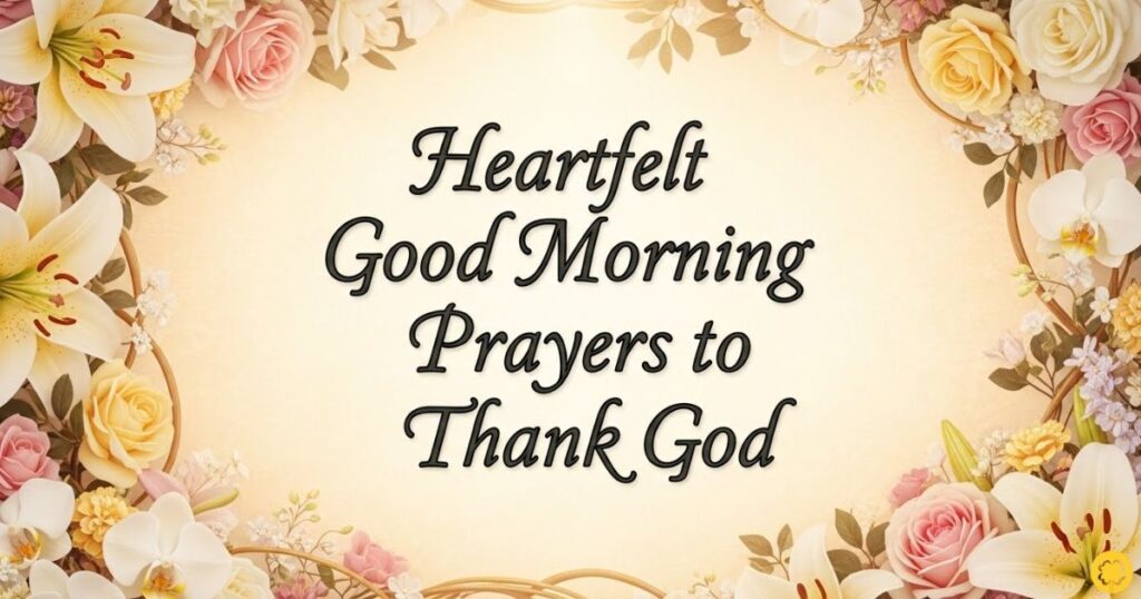 Heartfelt Good Morning Prayers to Thank God