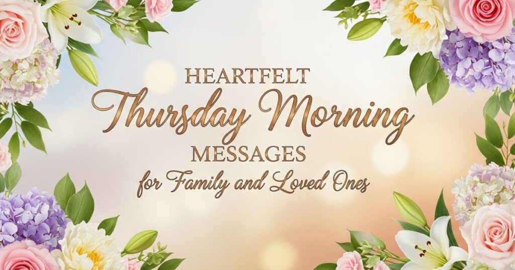 Heartfelt Thursday Morning Messages for Family and Loved Ones