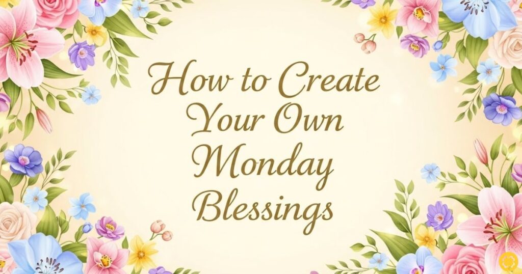 How to Create Your Own Monday Blessings