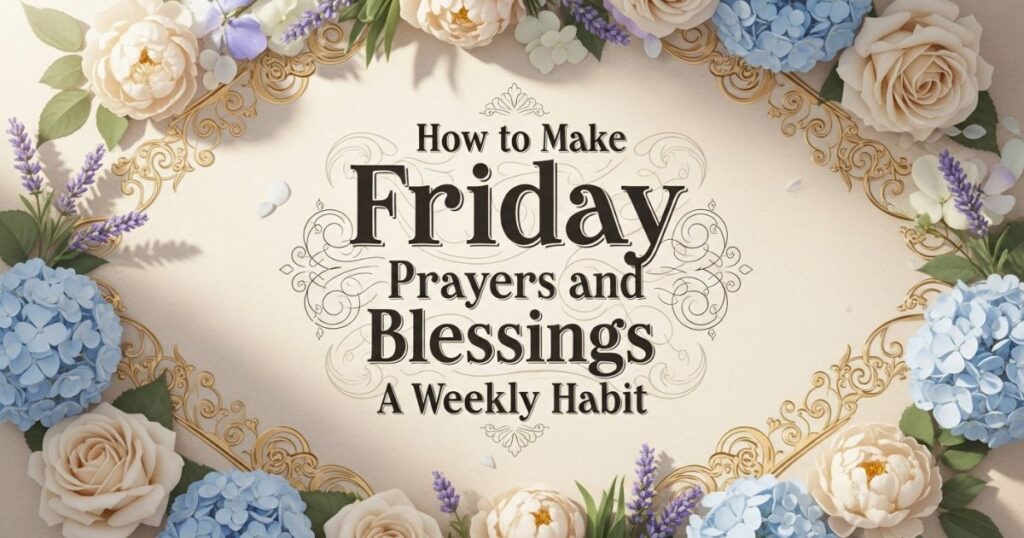 How to Make Friday Prayers and Blessings a Weekly Habit