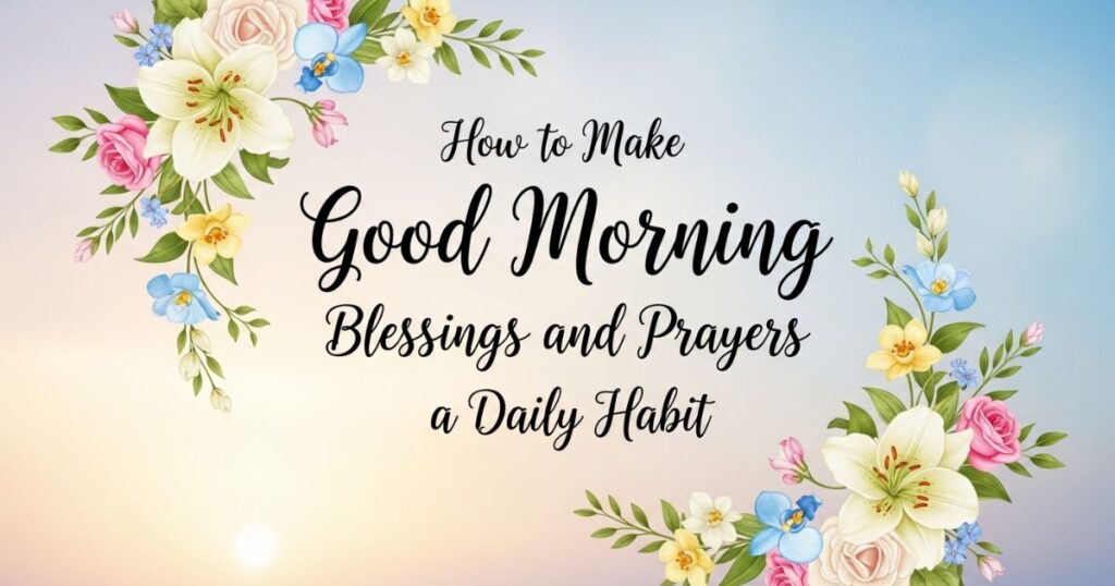 How to Make Good Morning Blessings and Prayers a Daily Habit