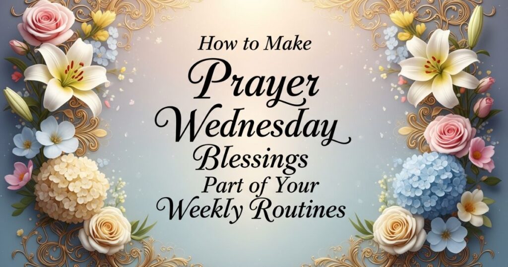 How to Make Prayer Wednesday Blessings Part of Your Weekly Routine