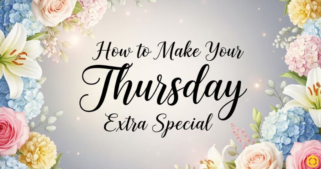 How to Make Your Thursday Extra Special