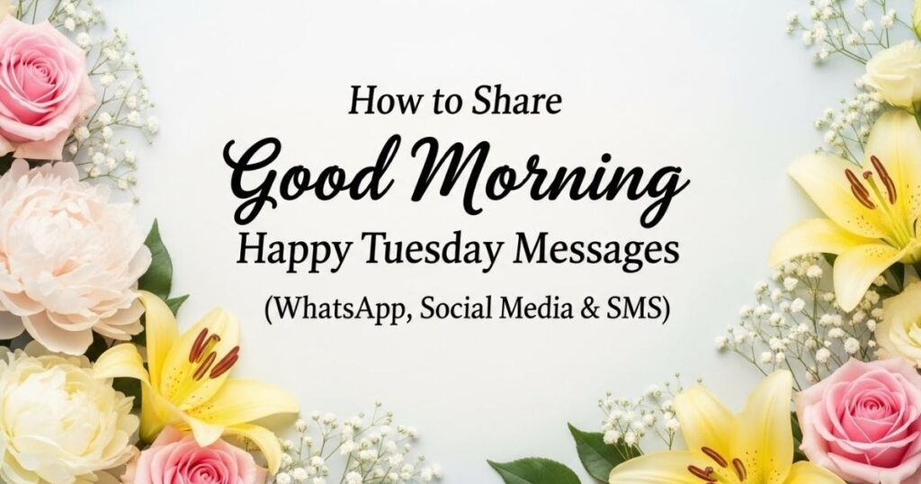 How to Share Good Morning Happy Tuesday Messages (WhatsApp, Social Media & SMS)