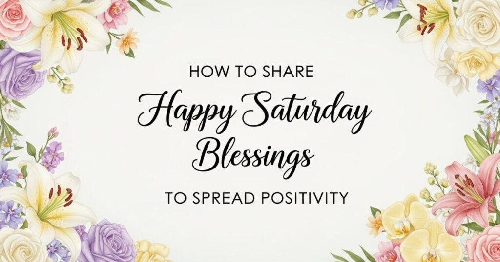 How to Share Happy Saturday Blessings to Spread Positivity