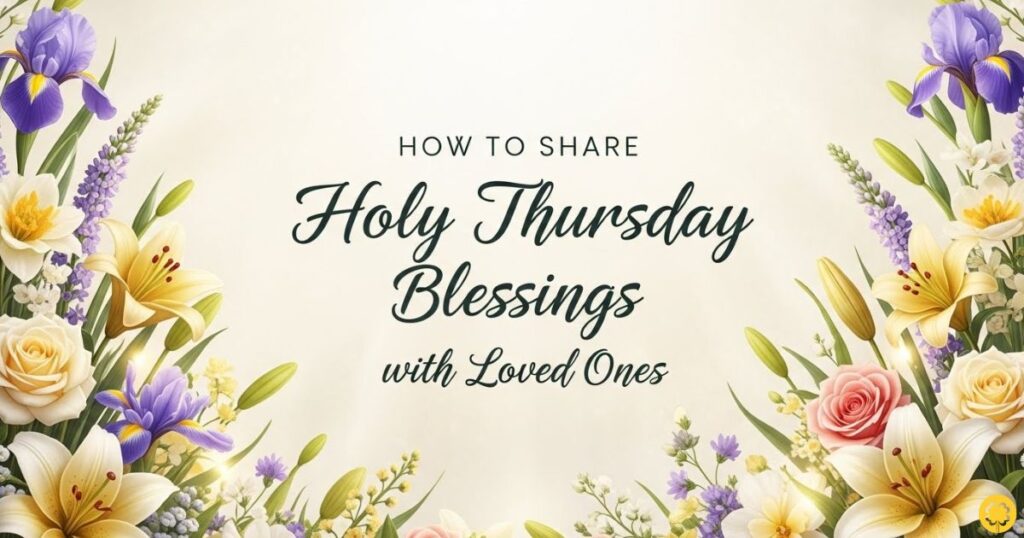 How to Share Holy Thursday Blessings with Loved Ones