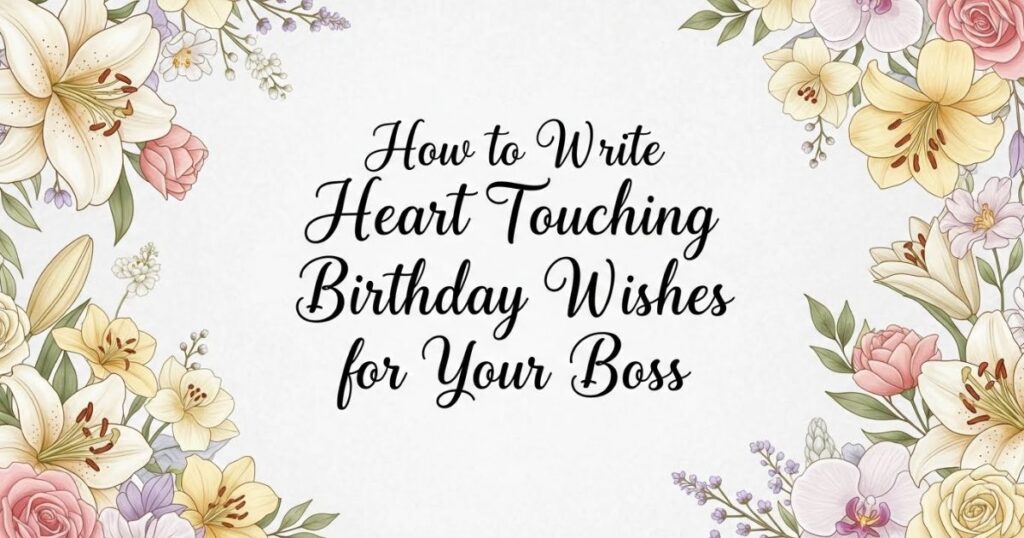 How to Write Heart Touching Birthday Wishes for Your Boss