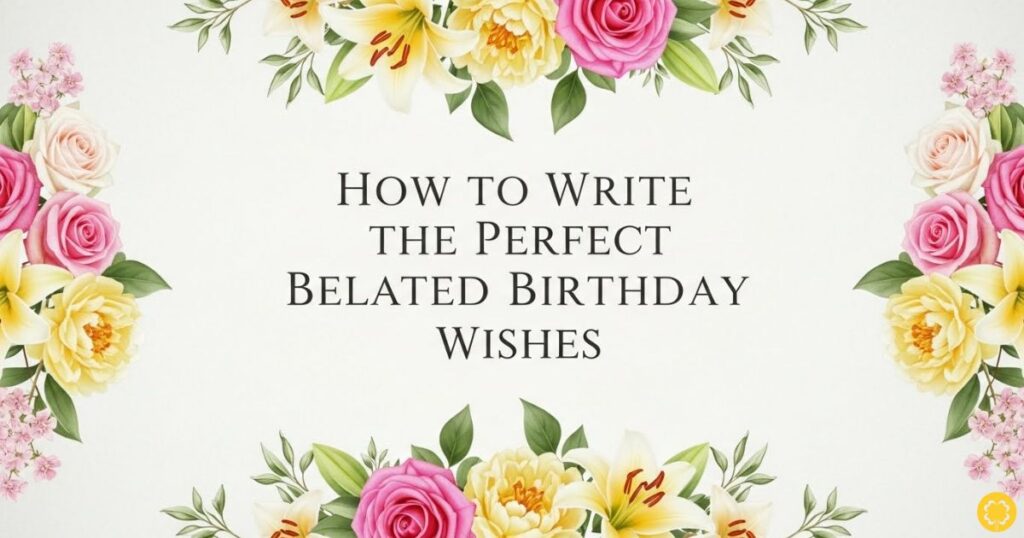 How to Write the Perfect Belated Birthday Wishes