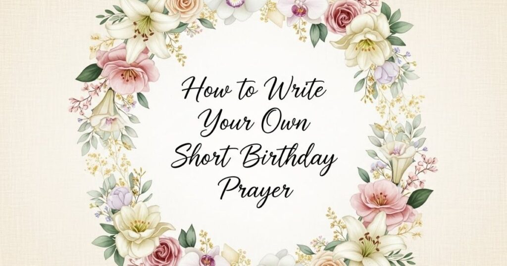 How to Write Your Own Short Birthday Prayer