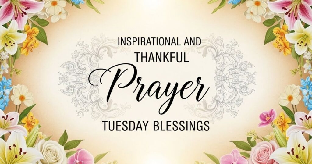 Inspirational and Thankful Prayer Tuesday Blessings